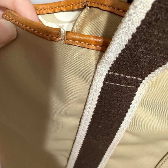 Coach Beige and Brown Tote Bag - Picture 3 of 12